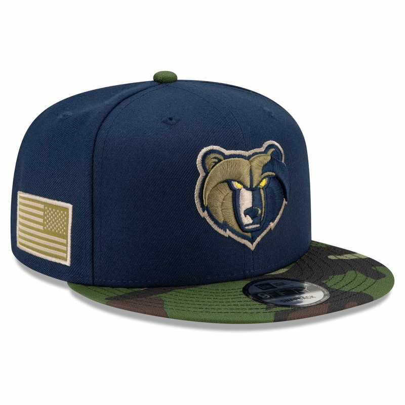 Memphis Grizzlies New Era NBA All-Star Camo 9FIFTY Snapback Hat – Navy