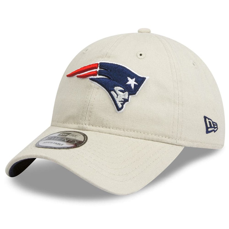 New England Patriots New Era NFL Team 9TWENTY Curved Hat – Stone