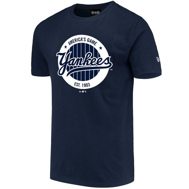 New York Yankees New Era MLB Circle Logo T-Shirt – Navy