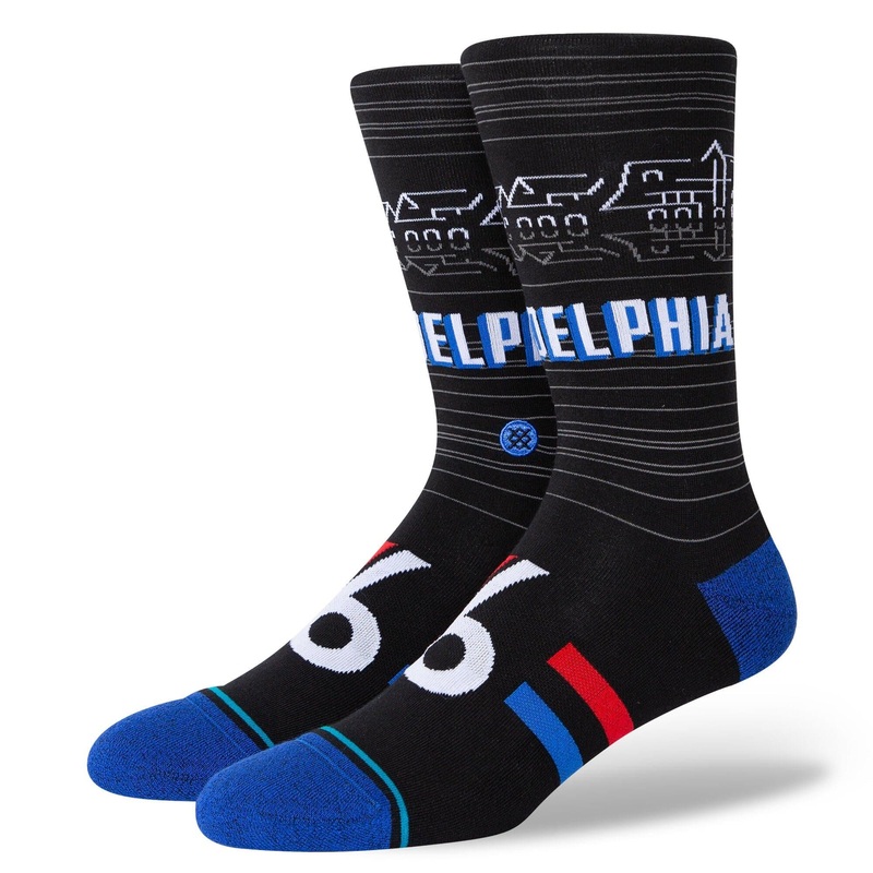 Philadelphia 76ers Stance NBA 20/21 City Edition Crew Socks – Black