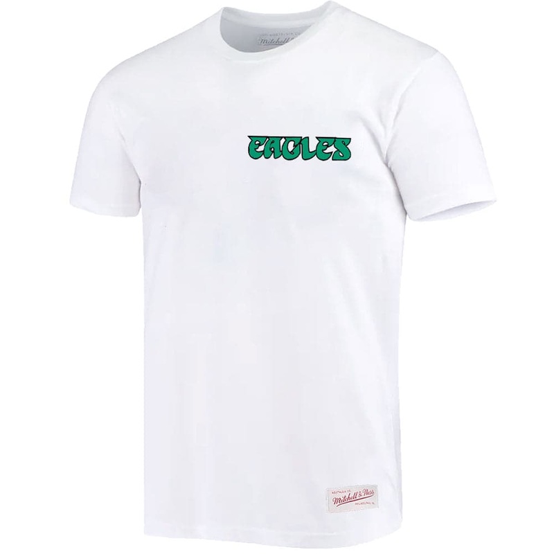 Philadelphia Eagles Mitchell & Ness NFL Retro Repeat T-Shirt – White