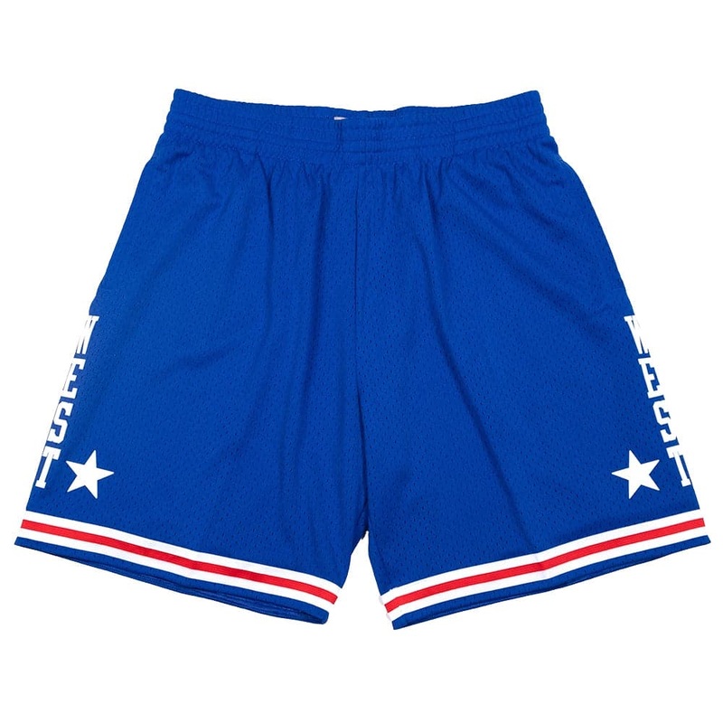Western Conference 1985 NBA All-Star Mitchell & Ness Swingman Shorts – Blue