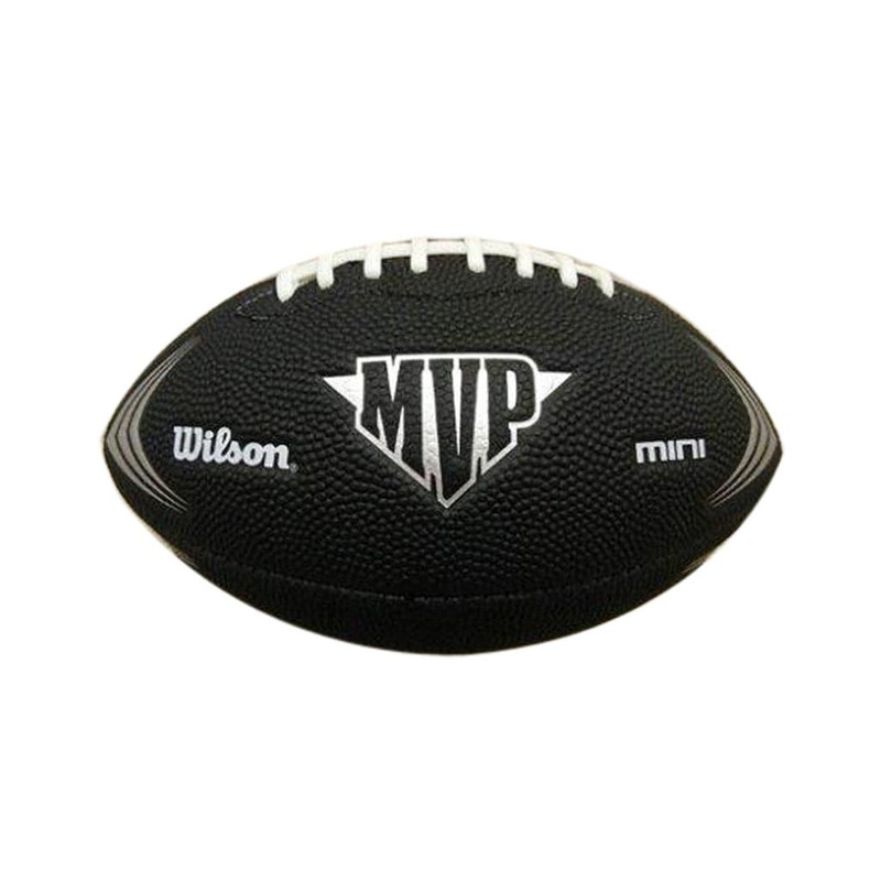 Wilson NFL MVP Mini  SizeSoft Touch Football Ball – Black