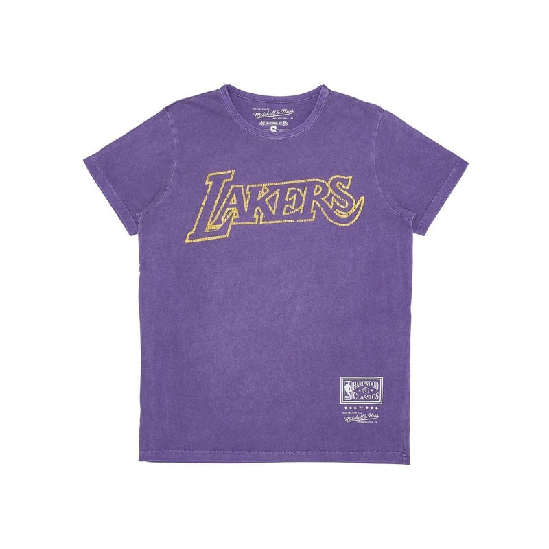 Womens Los Angeles Lakers Mitchell & Ness NBA HWC Vintage Logo T-Shirt – Faded Purple