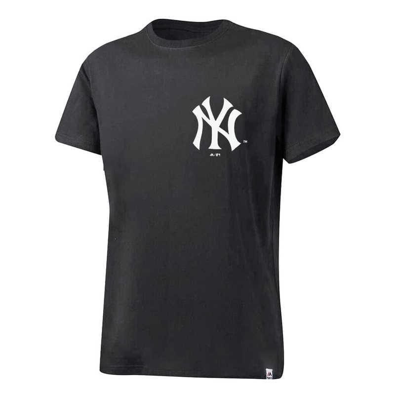 Womens New York Yankees Majestic MLB Elle Boxy T-Shirt – Faded Black
