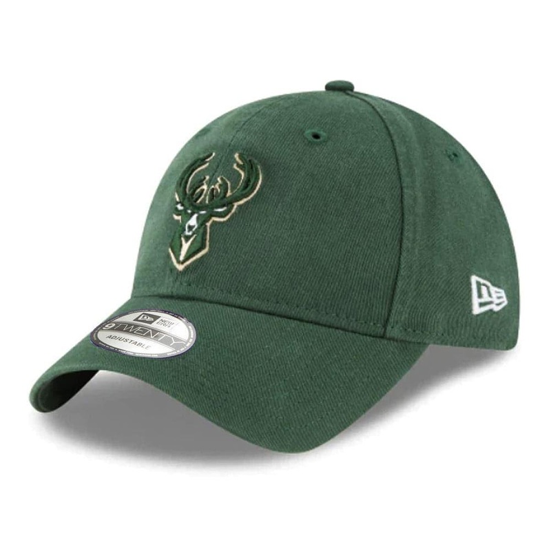 Youths Milwaukee Bucks New Era NBA Team 9TWENTY Curved Hat – Green