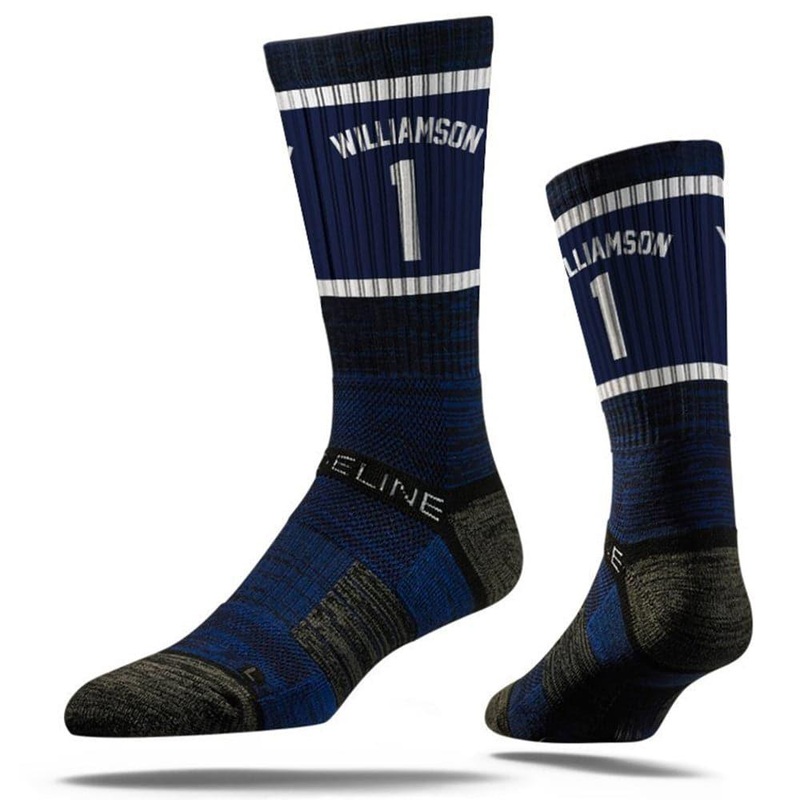 Zion Williamson New Orleans Pelicans Strideline NBA Sherzy Premium Crew Socks- Navy