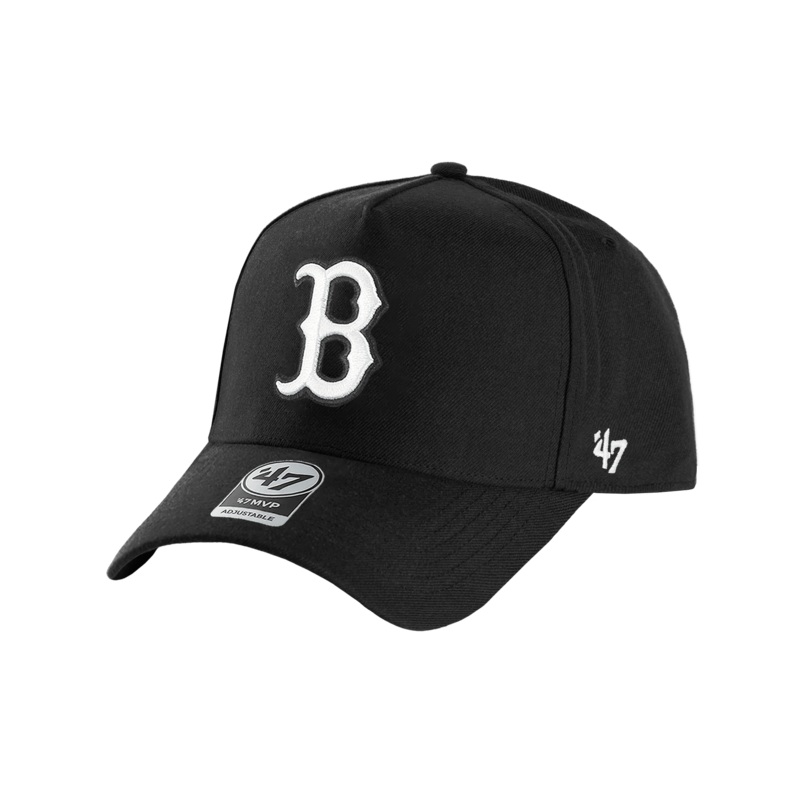Boston Red Sox ’47 MLB Black & White MVP DT Snapback Hat – Black
