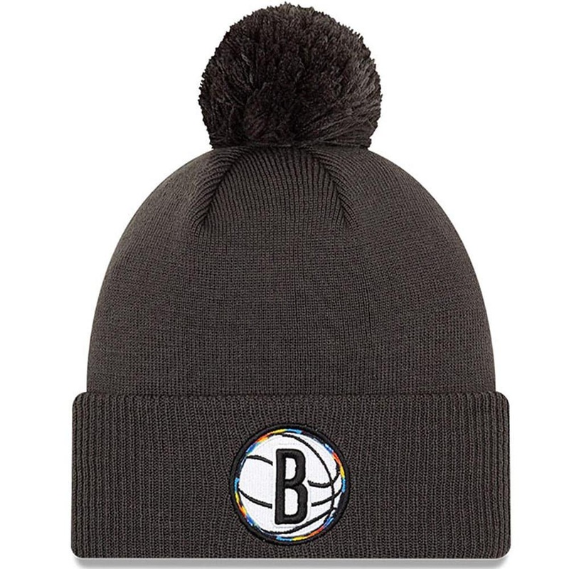 Brooklyn Nets Alt New Era NBA 2020 City Series Knit Beanie – Black