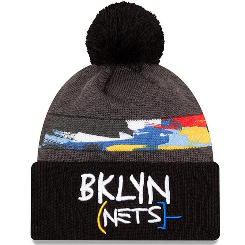 Brooklyn Nets New Era NBA 2020 City Series Knit Beanie – Black