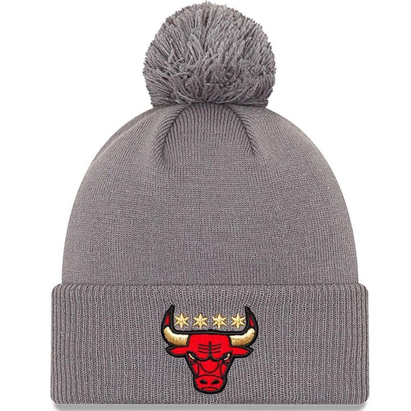 Chicago Bulls Alt New Era NBA 2020 City Series Knit Beanie – Grey