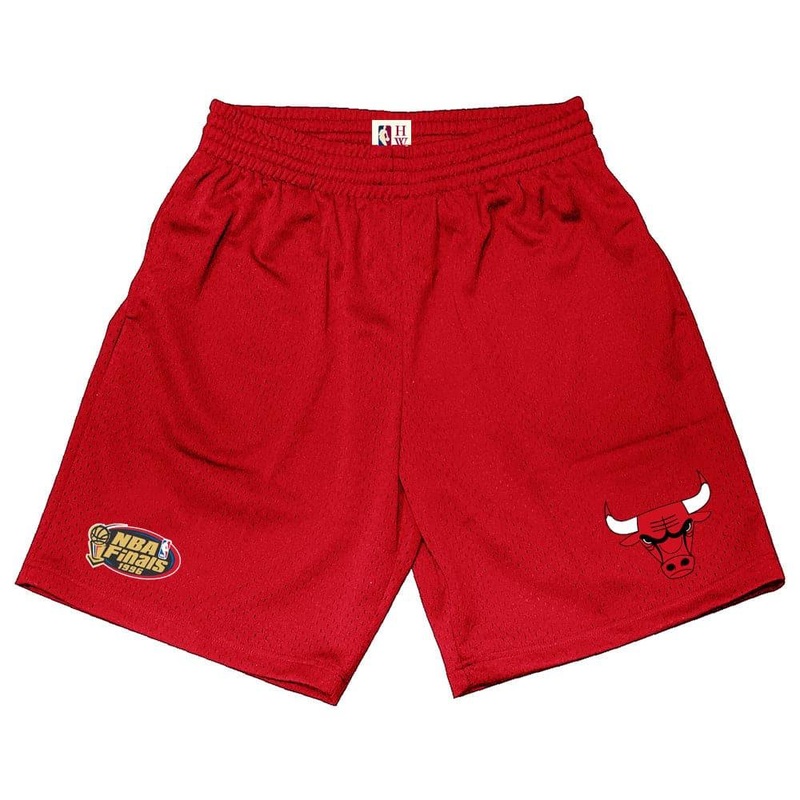 Chicago Bulls Mitchell & Ness NBA HWC Premium Mesh Court Shorts – Red
