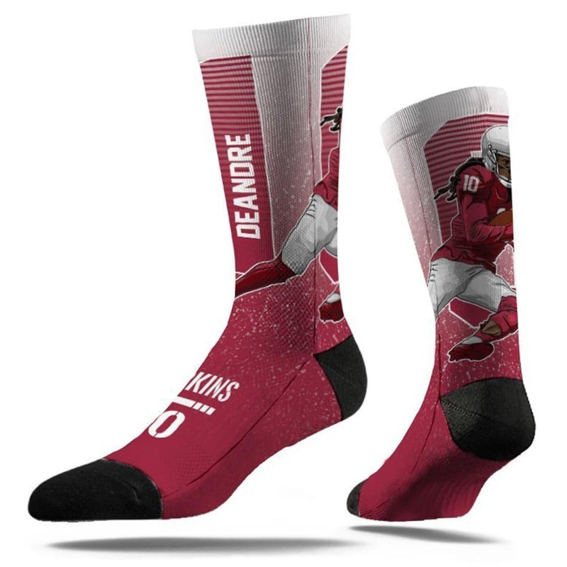 DeAndre Hopkins Arizona Cardinals Strideline NFL Action Classic Crew Socks – Crimson