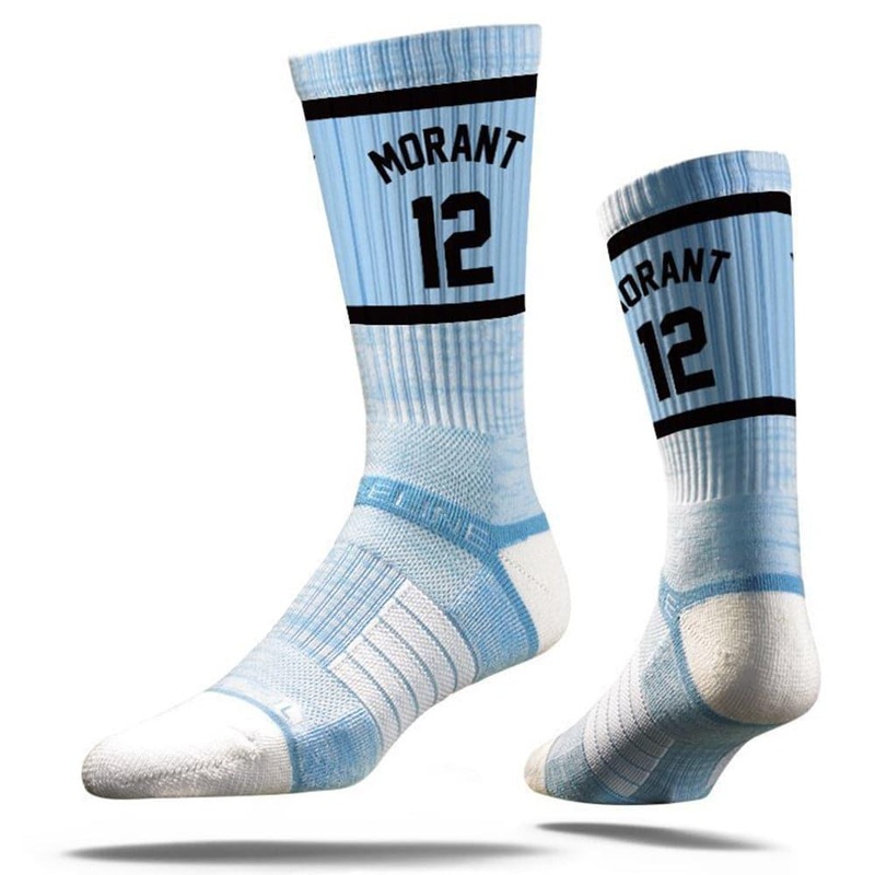 Ja Morant Memphis Grizzlies Strideline NBA Sherzy Premium Crew Socks- Blue