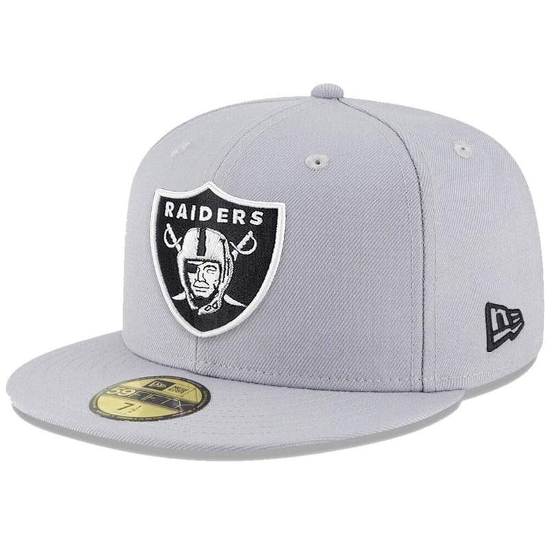 Las Vegas Raiders New Era NFL Team Alternate 59FIFTY Fitted Hat – Grey