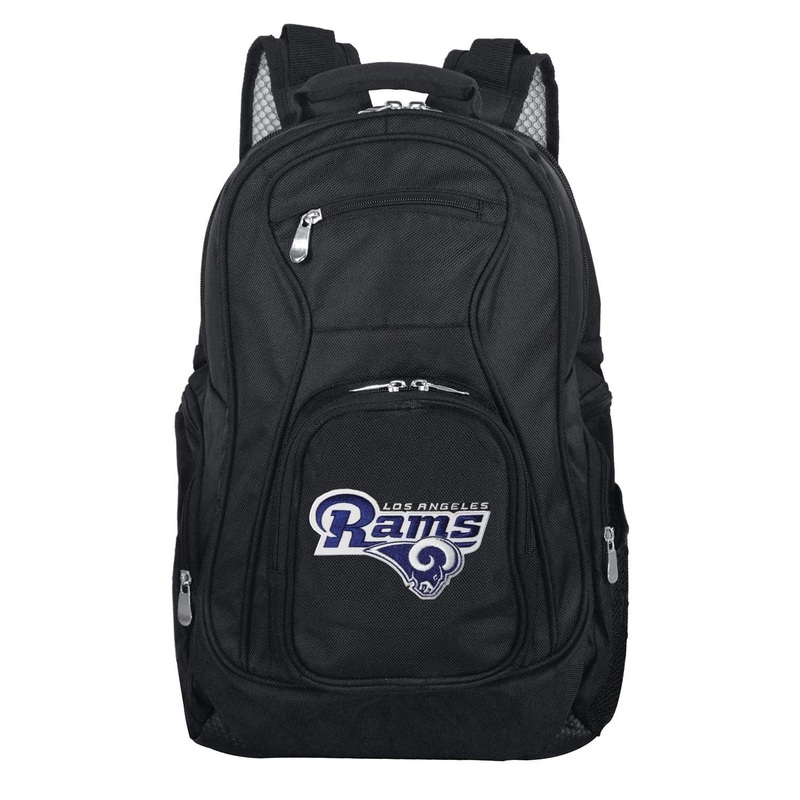 Los Angeles Rams Throwback Mojo NFL 19 Premium Padded Backpack Bag – Black