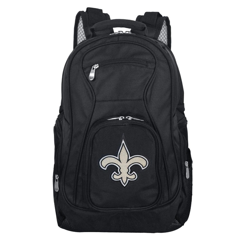 New Orleans Saints Mojo NFL 19 Premium Padded Backpack Bag – Black