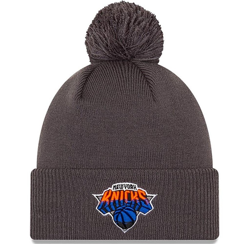 New York Knicks Alt New Era NBA 2020 City Series Knit Beanie – Charcoal
