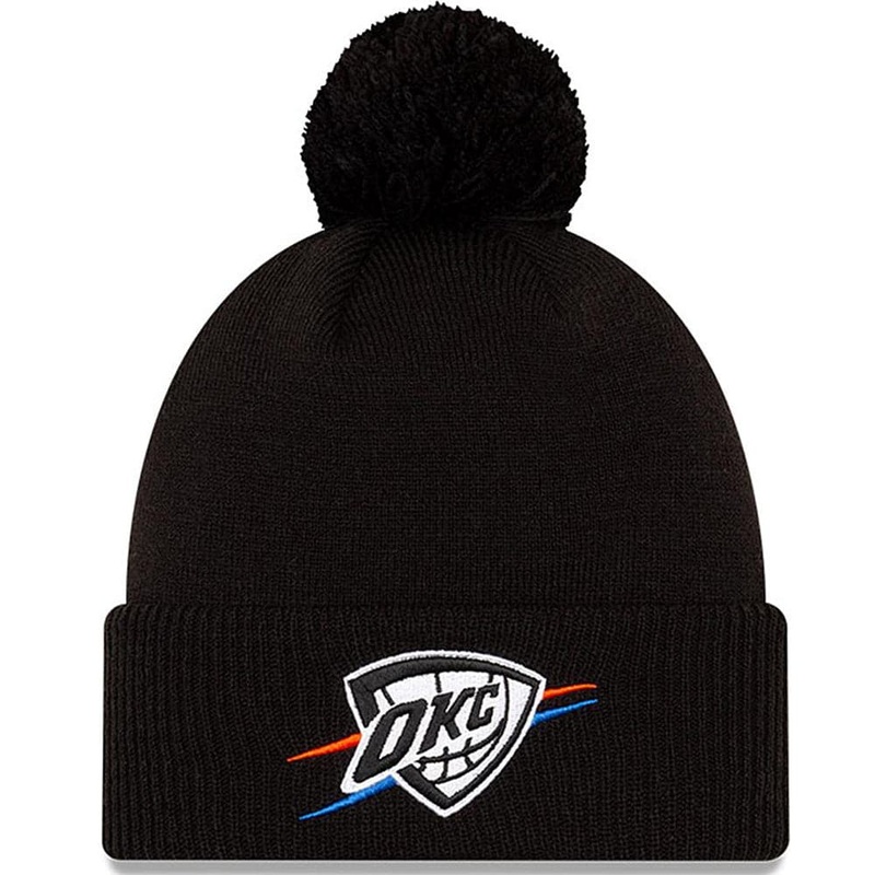 Oklahoma City Thunder Alt New Era NBA 2020 City Series Knit Beanie – Black