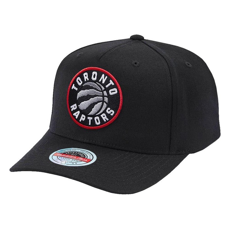 Toronto Raptors Mitchell & Ness NBA Team Classic Red Snapback Hat – Black