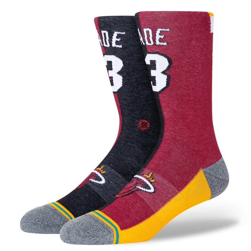 Dwyane Wade Miami Heat Stance NBA HWC Legends Jersey Crew Socks
