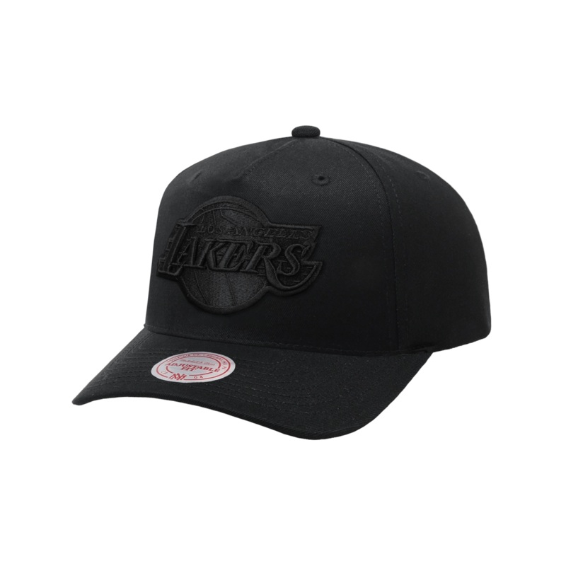 Los Angeles Lakers Mitchell & Ness NBA Black On Black MVP Snapback Hat
