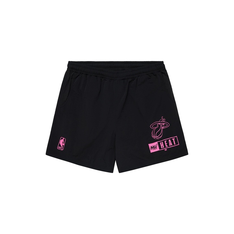 Miami Heat NBA Essentials Spencer Nylon Shorts – Black