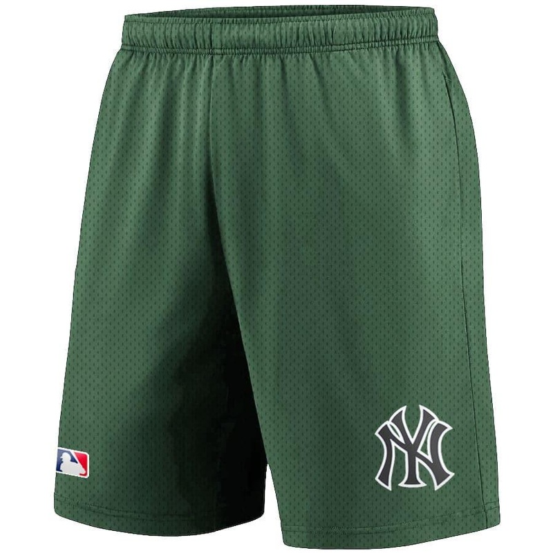 New York Yankees Majestic MLB Mesh Basic Shorts – Elm Green