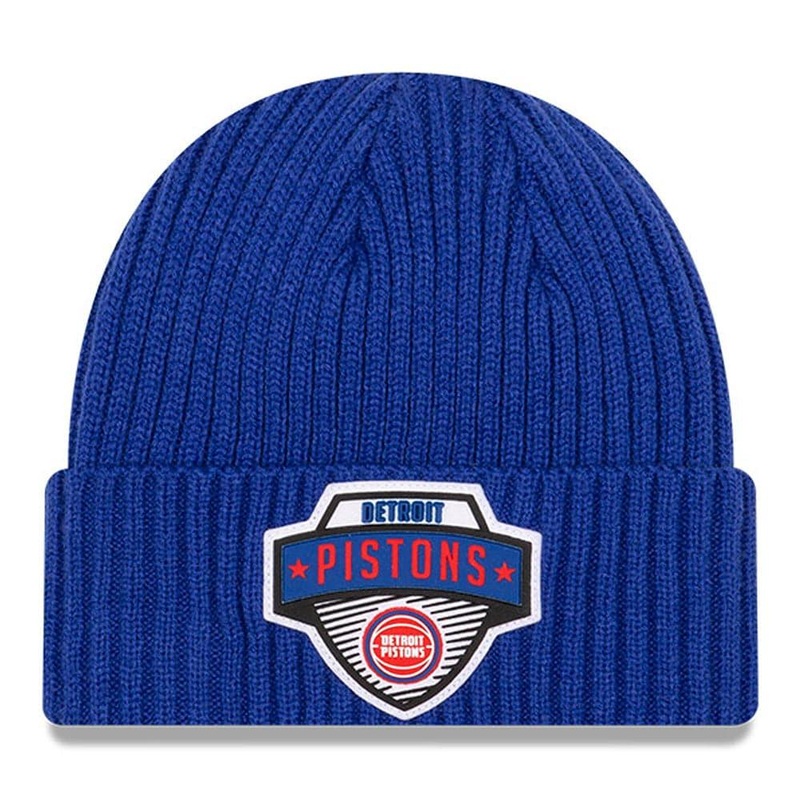 Detroit Pistons New Era NBA 2020 Tip-Off Cuffed Knit Beanie – Blue
