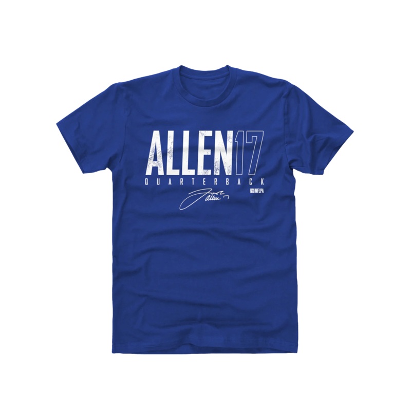 Josh Allen Buffalo Bills 500 Level NFL Elite T-Shirt – Blue
