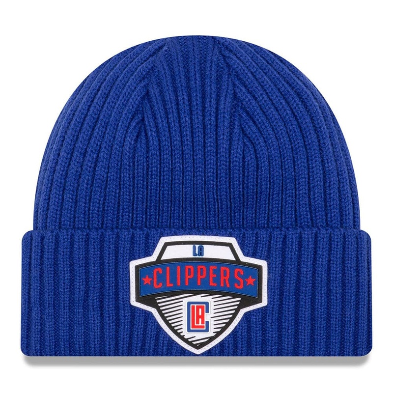 Los Angeles Clippers New Era NBA 2020 Tip-Off Cuffed Knit Beanie – Blue