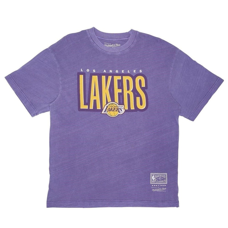 Los Angeles Lakers Mitchell & Ness NBA Retro Blur Vintage T-Shirt – Faded Purple