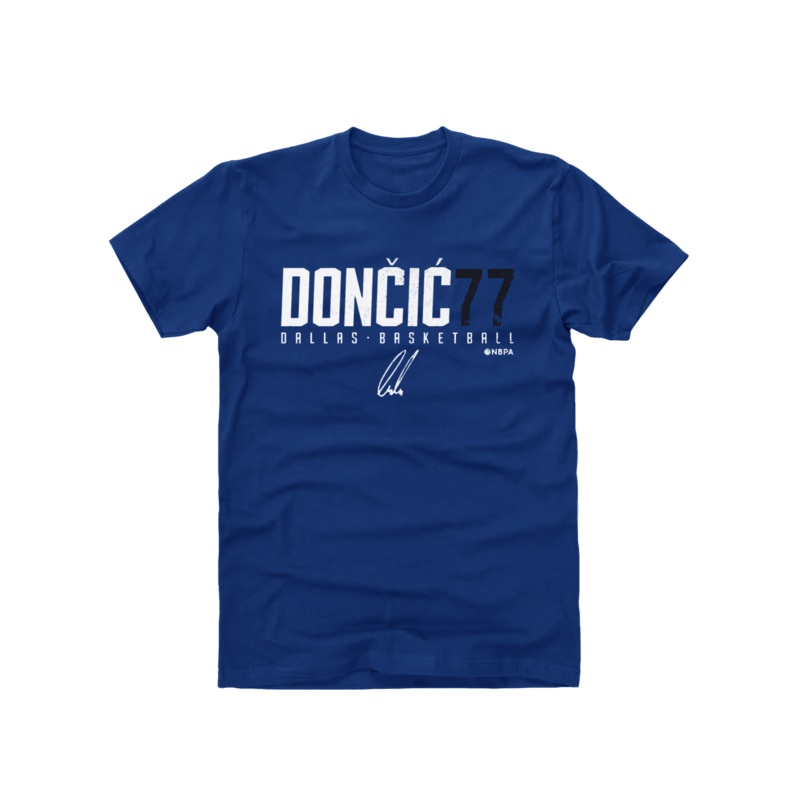 Luka Doncic Dallas Mavericks 500 Level NBA Elite T-Shirt – Blue
