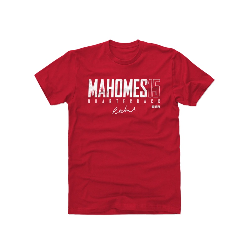 Patrick Mahomes Kansas City Chiefs 500 Level NFL Elite T-Shirt – Red