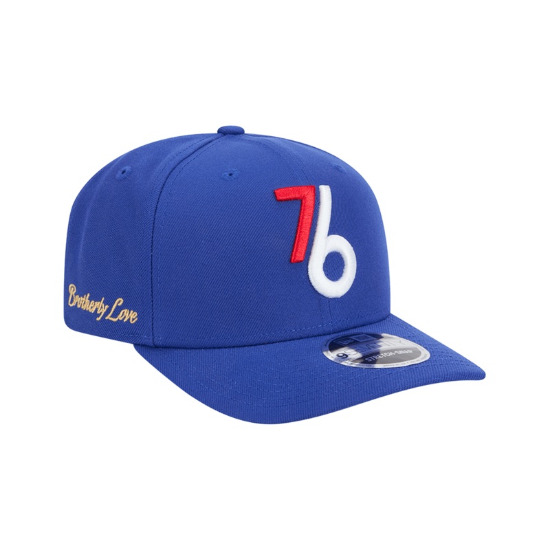 Philadelphia 76ers New Era NBA 24-25 City Edition Alt 9SEVENTY Snapback Hat – Blue