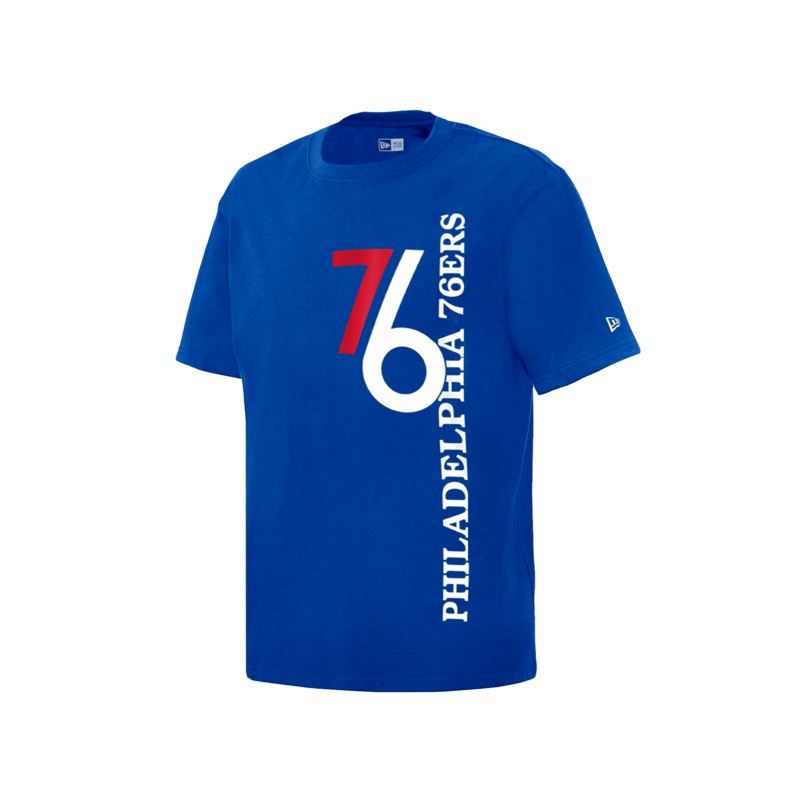 Philadelphia 76ers New Era NBA 24-25 City Edition T-Shirt – Blue