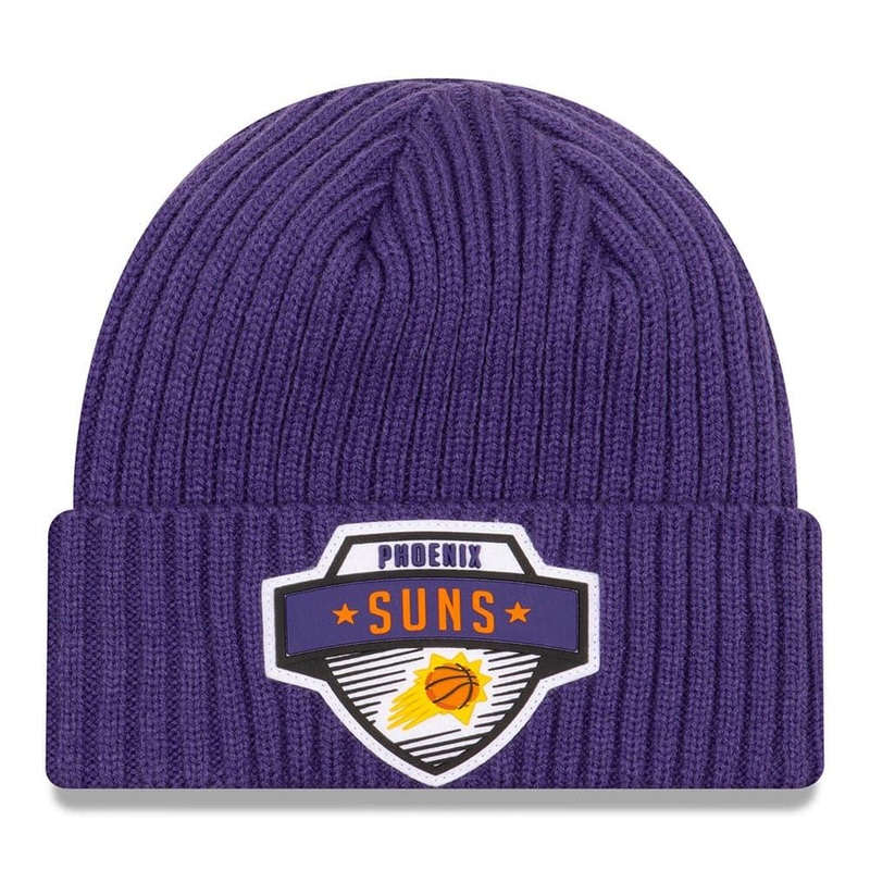 Phoenix Suns New Era NBA 2020 Tip-Off Cuffed Knit Beanie – Purple