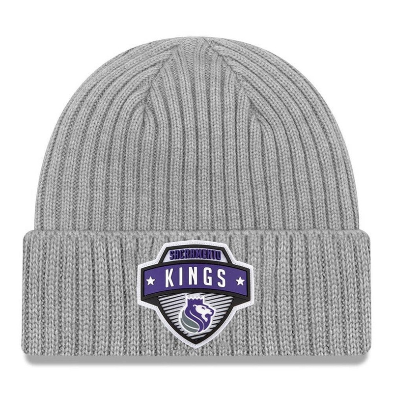 Sacramento Kings New Era NBA 2020 Tip-Off Cuffed Knit Beanie – Grey