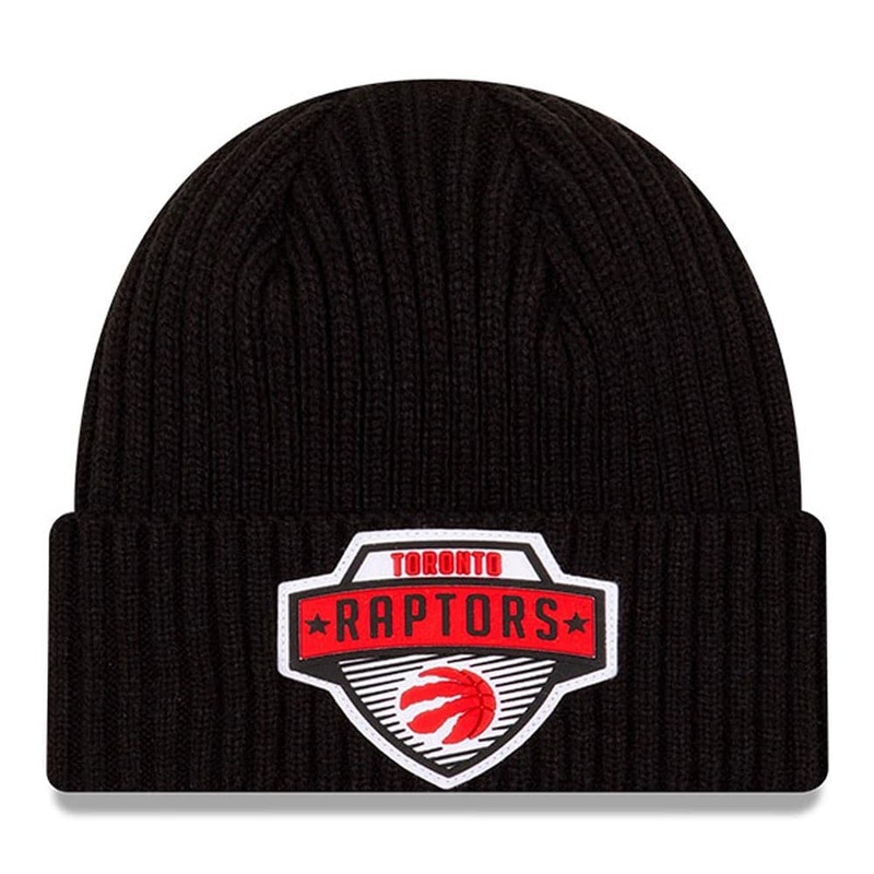 Toronto Raptors New Era NBA 2020 Tip-Off Cuffed Knit Beanie – Black