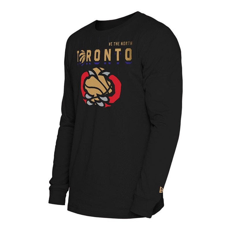 Toronto Raptors New Era NBA 24-25 City Edition Long Sleeve T-Shirt – Black