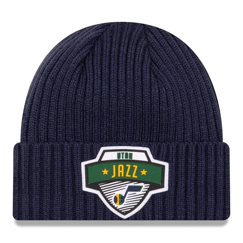 Utah Jazz New Era NBA 2020 Tip-Off Cuffed Knit Beanie – Navy