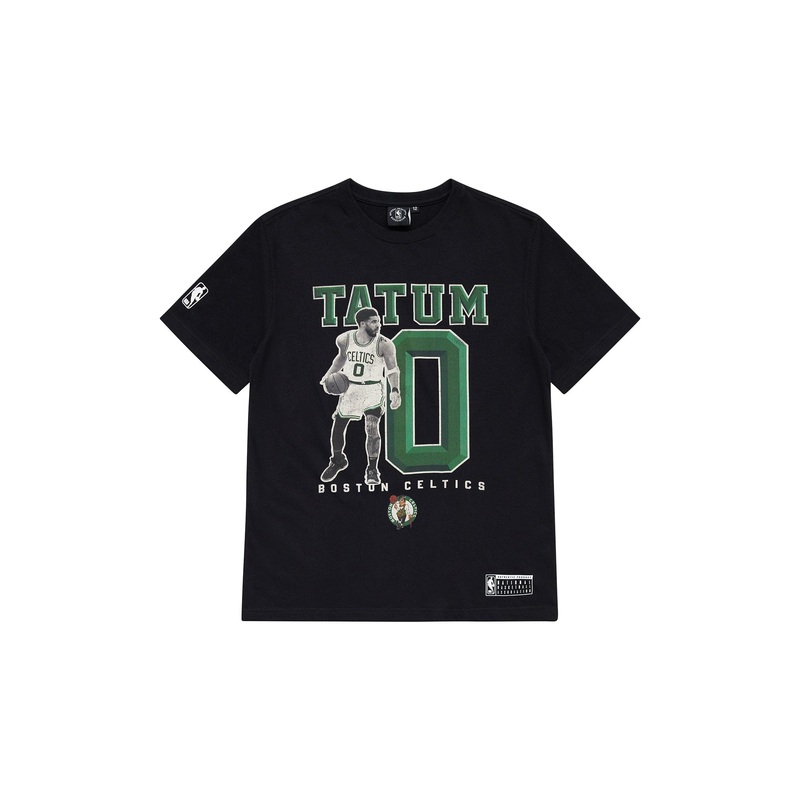 Youths Jayson Tatum Boston Celtics NBA Essentials Vintage T-Shirt – Black