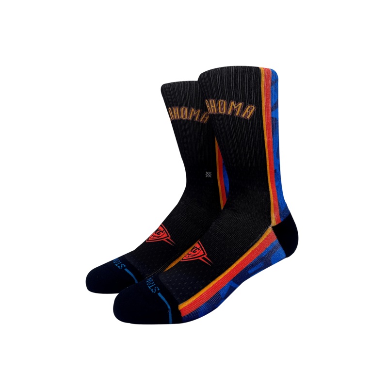 Youths Oklahoma City Thunder Stance NBA 24-25 City Edition Crew Socks
