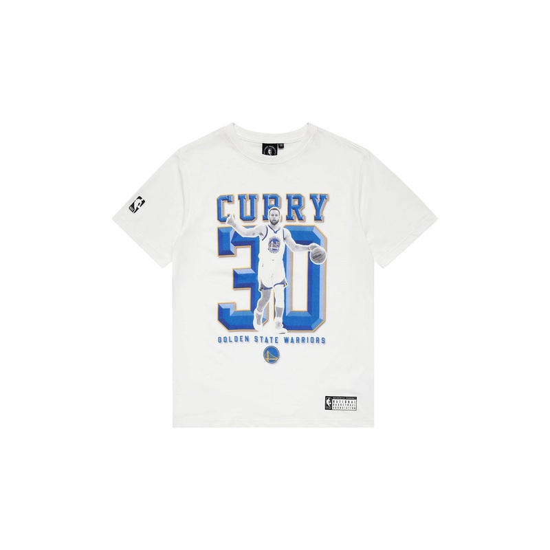 Youths Steph Curry Golden State Warriors NBA Essentials Vintage T-Shirt – White