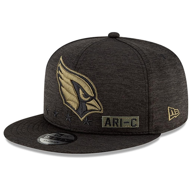 Arizona Cardinals New Era NFL 2020 Salute To Service 9FIFTY Snapback Hat – Black