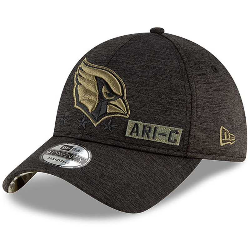 Arizona Cardinals New Era NFL 2020 Salute To Service 9TWENTY Curve Hat – Black