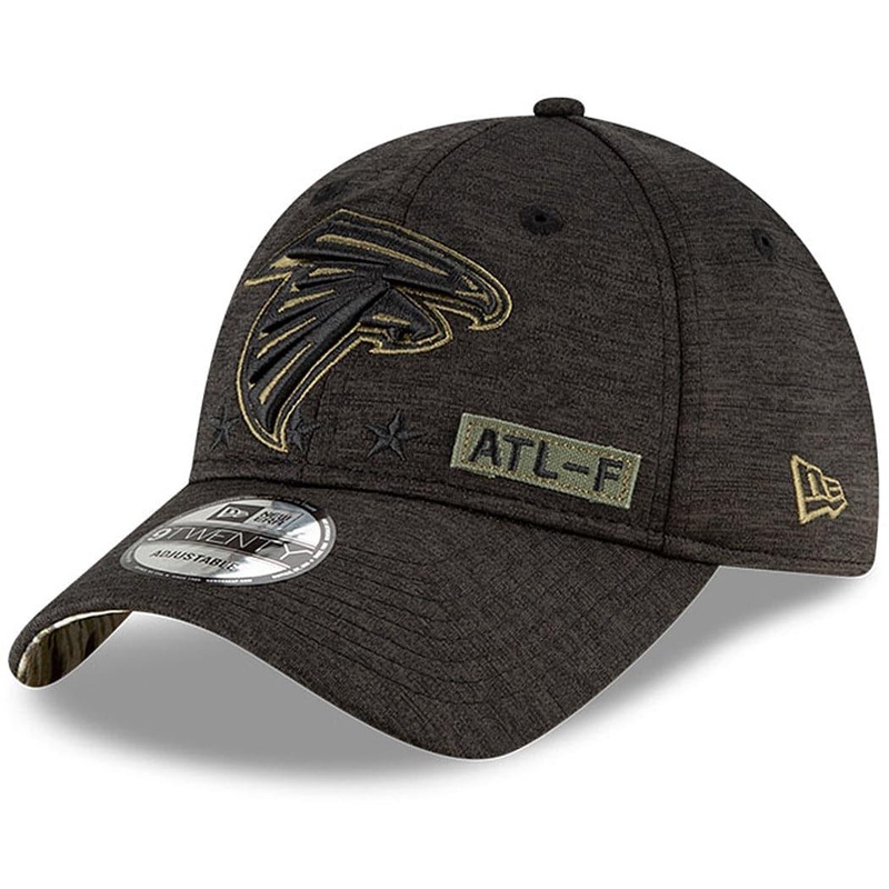 Atlanta Falcons New Era NFL 2020 Salute To Service 9TWENTY Curve Hat – Black