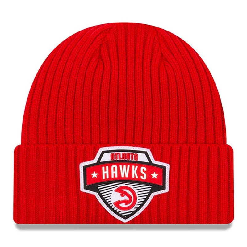 Atlanta Hawks New Era NBA 2020 Tip-Off Cuffed Knit Beanie – Red