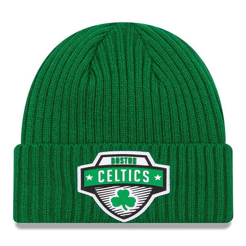Boston Celtics New Era NBA 2020 Tip-Off Cuffed Knit Beanie – Green