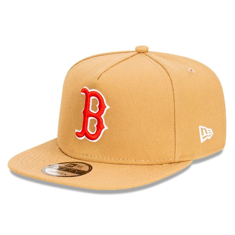 Boston Red Sox New Era MLB Team 9FIFTY A-Frame Snapback Hat – Khaki